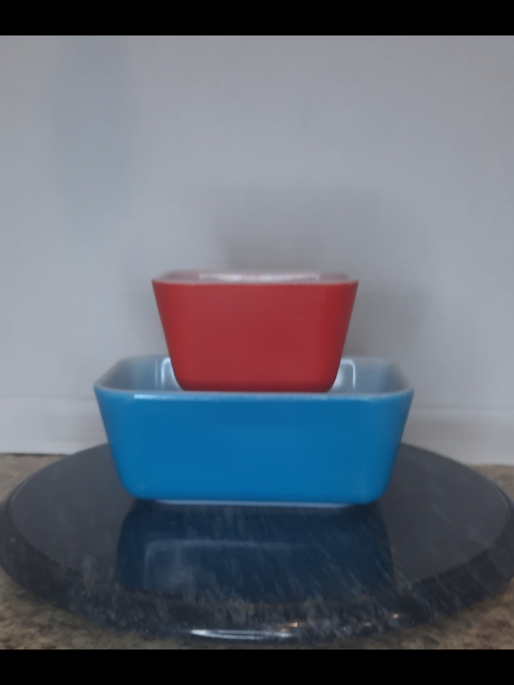 Pyrex Primary Red & Blue Refrigerator Dishes
